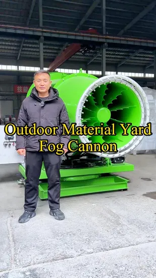Enclosed Box Type Fog Cannon, Industrial Air Purification Dust Suppression Equipment for Open Yard Qatar